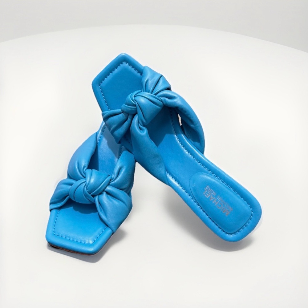 Michael Kors Blue Knotted Sandals